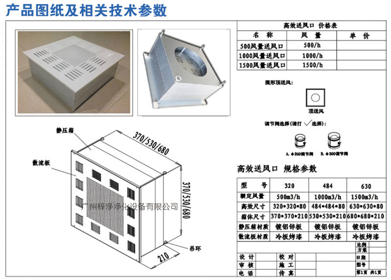 500、1000、1500新型高效送風(fēng)口規(guī)格尺寸